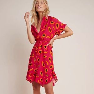 Anthropologie Corey Lynn Calter Papaya Shirtdress